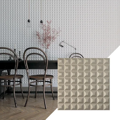 Miniatura 13 de Ekena Millwork WP20X20BRWH 19 5/8 pulgadas de ancho x 19 5/8 pulgadas de alto Bradford EnduraWall Decorativo 3D Panel de pared cubre 2.67 pies