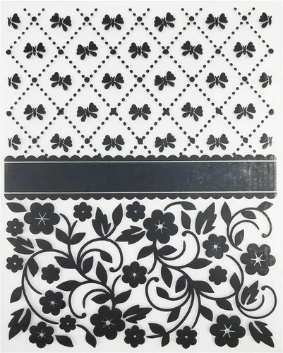 Miniatura 33 de DzIxY Hojas de fondo de plástico en relieve carpetas para tarjetas que hacen suministros DIY papel 3D plantillas de álbum de recortes álbum 6