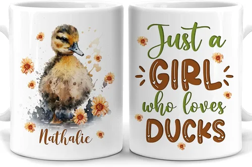 Miniatura 27 de Hyturtle Regalos Personalizados Amante de Ranas - Solo Una Chica Que Ama Las Ranas Taza de Café Personalizada con Nombre en Cerámica de 11oz - Idea