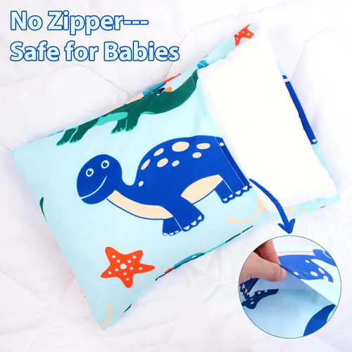 Miniatura 40 de UOMNY - Juego de 2 fundas de almohada para niños, 100 % algodón, funda de almohada, para almohadas de 5.1 x 7.1 pulgadas Búho