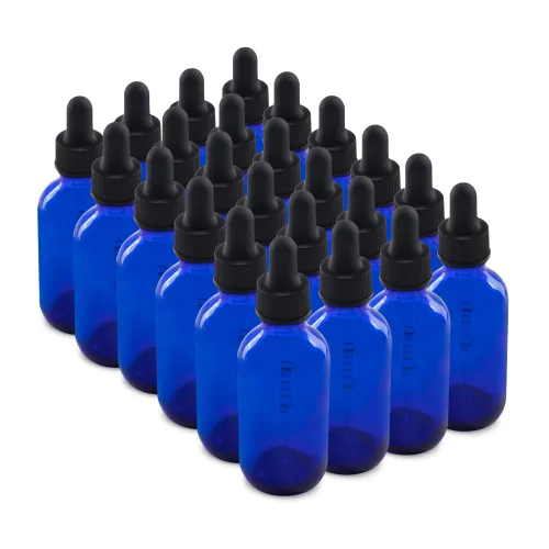 Miniatura 7 de The Bottle Depot - Botella cuentagotas de vidrio de 2 oz (blanco) - Paquete de 24 - Transparente esmerilado - Botellas de tintura con cuentagotas