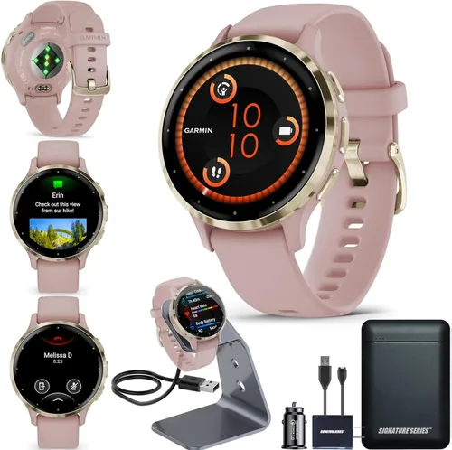 Garmin Venu 3S Reloj inteligente GPS para correr con pantalla AMOLED, funciones avanzadas de salud y fitness, hasta 14 días de duración de batería