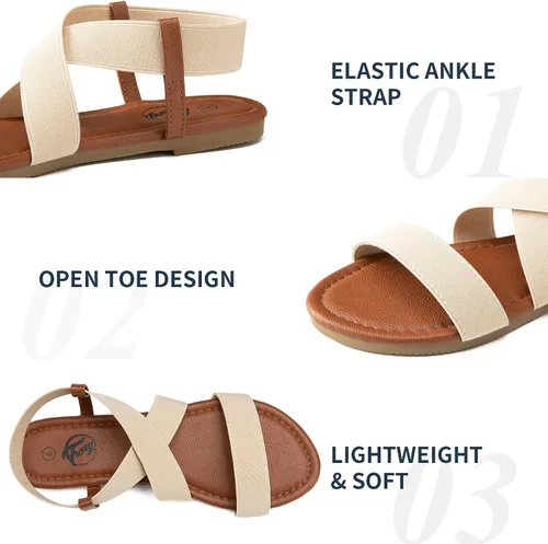 Miniatura 3 de Trary - Sandalias planas elásticas para mujer