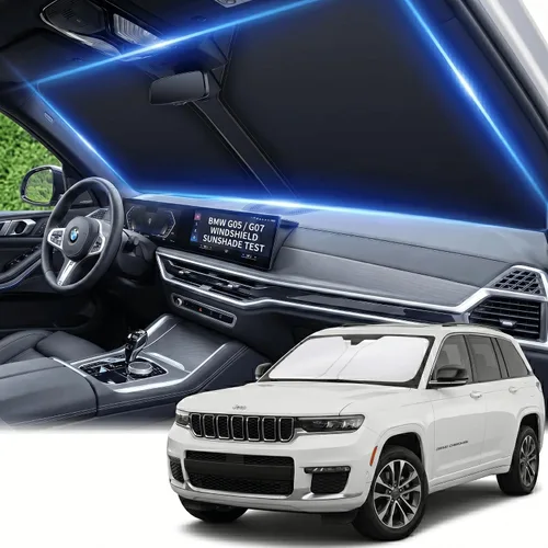 Miniatura 100 de Parasol para parabrisas Rivian R1S/R1T 2022-2024 2025 2026, parasol para ventana frontal, ajuste personalizado, accesorios R1S, visera solar