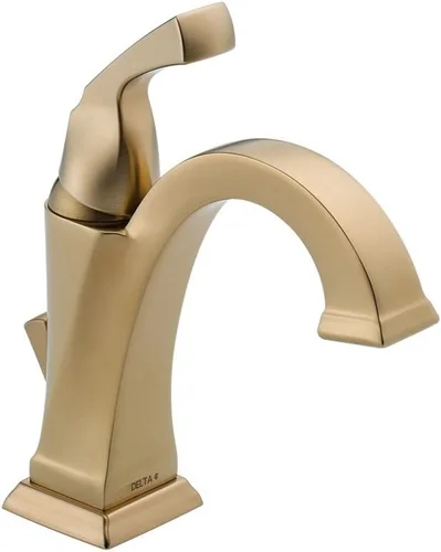 Miniatura 10 de Delta Faucet Dryden Grifo de baño de un solo agujero, grifo de baño de una sola manija, tecnología de sello de diamante, ensamblaje de drenaje