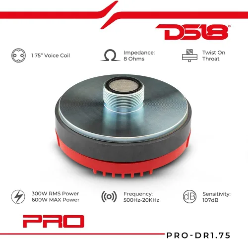 Miniatura 2 de DS18 Audio PRODR1.75 DS18 - Destornillador de titanio de 1.75 pulgadas
