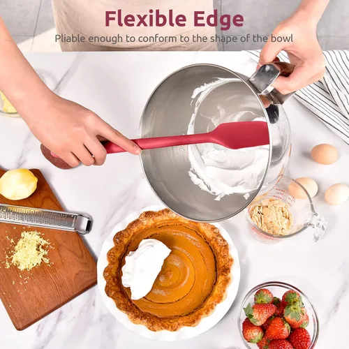 Miniatura 4 de Espátula de silicona extra grande de 14 pulgadas: U-Taste resistente al calor de 600ºF, flexible, para mezclar, remover, cocinar, raspar, hornear
