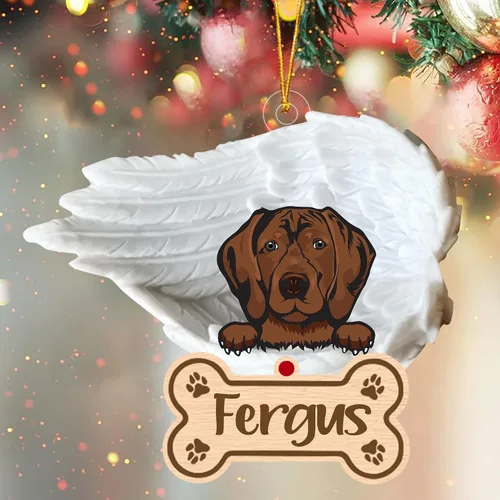 Miniatura 53 de Adorno de perro afgano de 1 ángel, adorno acrílico 2D personalizado conmemorativo para perros, regalo por pérdida de mascotas, regalo