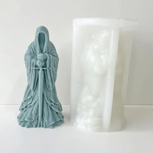 Miniatura 10 de Molde de resina para dados de 7 cavidades, moldes de silicona de fundición de resina para decoración del hogar y fabricación de velas, molde