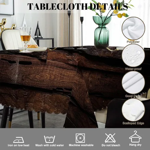 Miniatura 4 de Swono - Mantel de mesa con patrón azteca, estilo étnico nativo, estilo boho geométrico, verde decorativo, para cocina, banquete de fiesta y mantel
