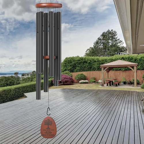 Miniatura 3 de Campanillas de Viento Conmemorativas de Simpatía para la Pérdida de un Ser Querido, Campanillas Grandes de 41 Pulgadas para Exterior con Tono