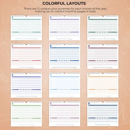 Miniatura 6 de Clever Fox Calendario de seguimiento de hábitos – Rastreador de objetivos inspirador y calendario de hábitos para hábitos atómicos – Colorido