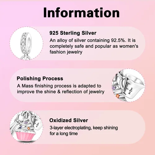 Miniatura 198 de Abalorios de plata de ley 925 con letras de la A ~ Z, para pulseras, collares, Día de San Valentín, Día de la Madre, joyería regalos para mujeres