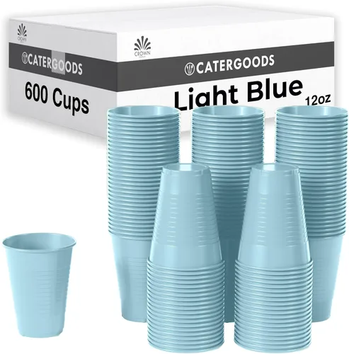 Miniatura 31 de Party Solids Vasos de plástico negros - 12 onzas, paquete de 100