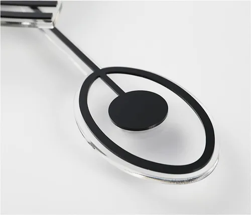 Miniatura 4 de Reloj de pared de péndulo moderno, con forma de ojo 3D, reloj de pared de péndulo moderno con forma de ojo en 3D, decoración artística (ojo 3D)