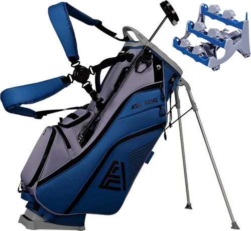 Miniatura 10 de ASK ECHO Golf ST-14 Bolsa híbrida con divisores de longitud completa de 14 vías y clip de putter rápido