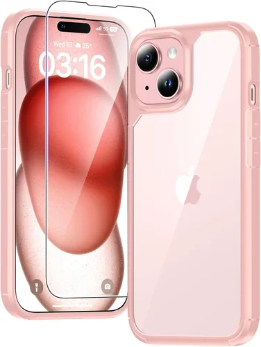 Miniatura 33 de TAURI Funda magnética 2 en 1 transparente para iPhone 14 Pro, compatible con Magsafe [no amarillenta] con protector de pantalla, protección de grado