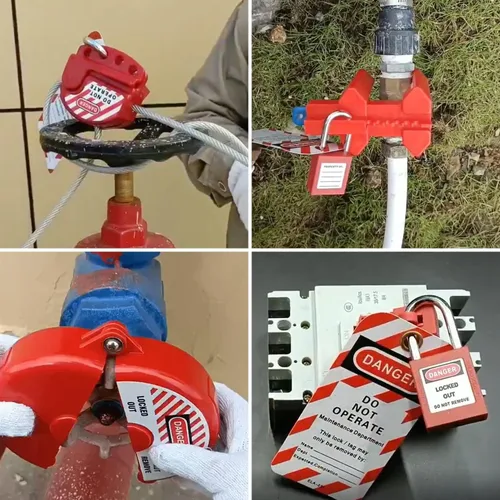 Miniatura 7 de Kit de etiquetado de bloqueo - Bloqueo de circuito con abrazadera, abrazaderas de bloqueo de grupo, etiqueta de bloqueo, cortacircuitos universal