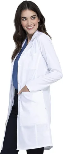 Miniatura 4 de Cherokee WW420AB - Abrigo de laboratorio para mujer, ropa de trabajo Revolution Tech de 36 pulgadas