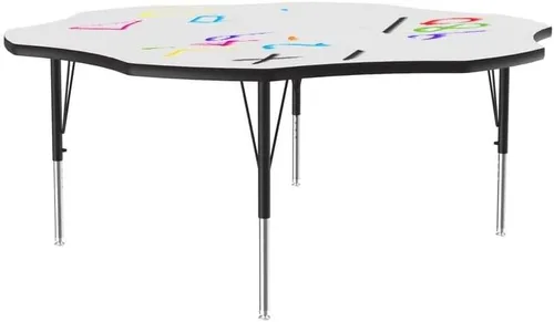 Miniatura 70 de Correll - Mesa rectangular de 24 x 36 pulgadas, mesa de actividades superior de borrado en seco, altura ajustable (19 a 29), laminado de alta