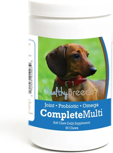 Miniatura 262 de Healthy Breeds Pug todo en uno multivitamínico suave masticable 60