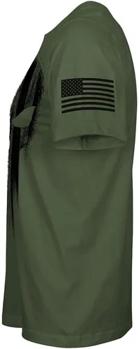 Miniatura 3 de Camiseta patriótica para hombre USA American Skull