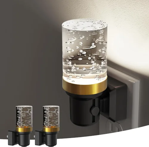 Miniatura 27 de L LOHAS LED Luces nocturnas enchufables a la pared, paquete de 2 unidades de 3000 K/4000 k/5000 K de temperatura de color ajustable, luz nocturna