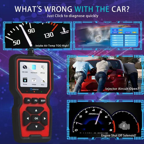 Miniatura 2 de Lector de código de escáner OBD2 Herramienta de diagnóstico de coche, lector de código de falla del motor, herramienta de escaneo de diagnóstico