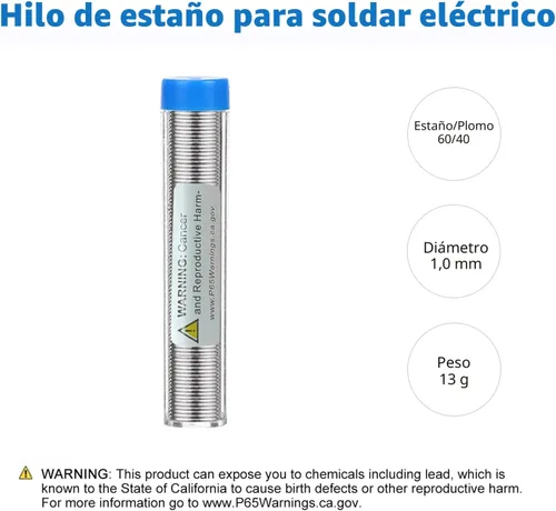 Miniatura 6 de Kit de soldar LDK de 60W, 110V, con temperatura ajustable, pistola de soldar eléctrica, herramienta de soldar, 5 piezas de puntas de repuesto y 60w