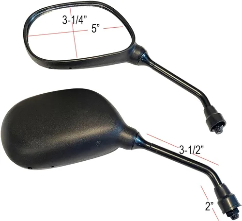 Miniatura 6 de Black Rear View Mirrors Compatible for 2017 Yamaha MT-07