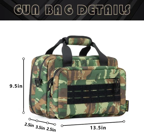 Miniatura 4 de Bolsa para polígono de tiro, estuche para pistola, bolsas para pistolas y munición para pistolas de mano y bolsa de transporte blanda para disparar