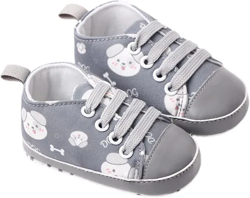 Beixinder Zapatos de lona para bebés y niños pequeños, antideslizantes, para recién nacidos, primeros pasos, zapatos de animales de dibujos animados