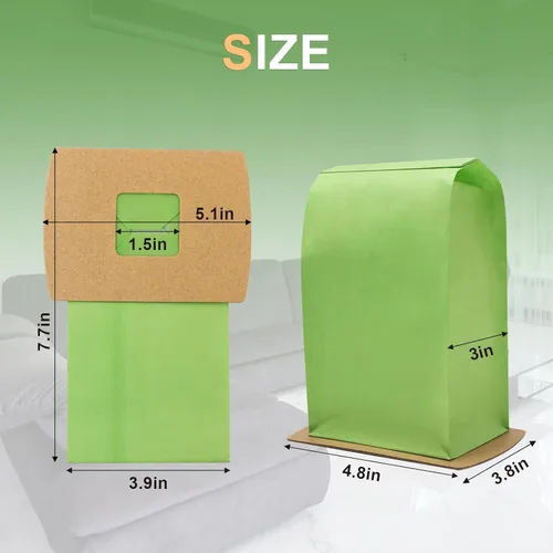 Miniatura 5 de Paquete de 12 bolsas de vacío compactas tipo BB PKBB12DW de repuesto para Oreck XL Buster B bolsas de vacío BB180 BB280 BB850 BB870 BB900 BB1000