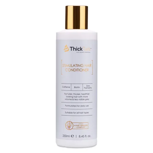 ThickTails Acondicionador para el crecimiento del cabello para mujeres con biotina, cafeína y palma enana americana, acondicionador espesante sin
