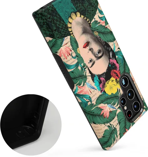 Miniatura 3 de Casely Funda para Galaxy S22 Ultra Encuentra tu musa Retrato de Frida Kahlo Diseño protector audaz