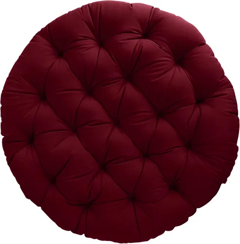 Miniatura 15 de Sorra Home - Cojín con mechones Papasan - Cojín redondo cómodo para silla Bucket & Moon - Cojín de piso con espuma suave para muebles