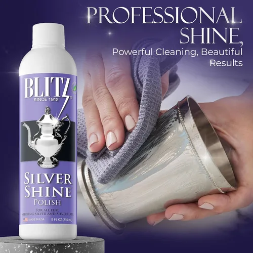 Miniatura 6 de Blitz Silver Shine Polish - Pulidor Líquido de Plata para Joyería de Plata de Ley y Plateada, Platos, Cubiertos, Accesorios y Decoración No Tóxico