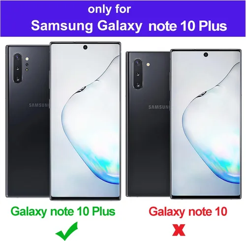 Miniatura 2 de Funda magnética para Samsung Galaxy Note 10 Plus/Note 10+ (6.8 pulgadas) [compatible con Magsafe] parachoques de TPU suave + parte trasera Negro
