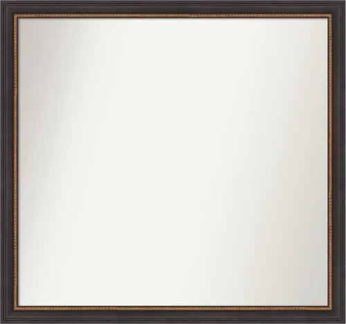 Miniatura 10 de Amanti Art Espejo de baño negro para sobre el fregadero, 23 x 23 pulgadas, espejo cuadrado negro Ashton, marco de madera tradicional mediano, se