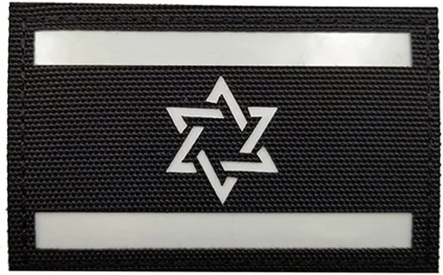 Miniatura 8 de Parche reflectante de bandera de Israel táctico israelí IL militar IR moral, parches de bucle para coser insignias, apliques de hombro para ropa