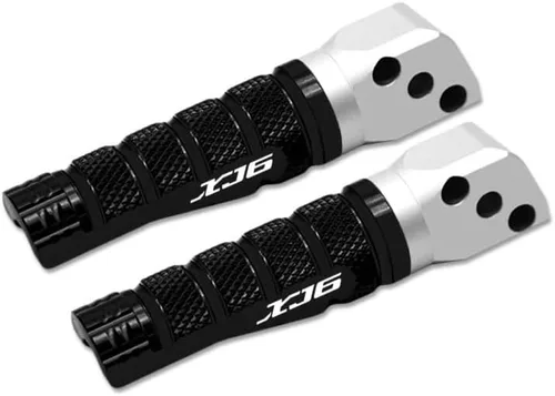 Miniatura 6 de M para Yamaha XJ6 Xj6 motocicleta CNC pie trasero pasajero clavijas descansa reposapiés antideslizante pie clavija Y (color : negro)