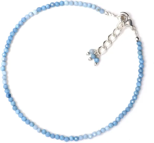 Miniatura 125 de Gempires - Pulseras de cuentas de piedras preciosas hechas a mano, ligeras, de cristal, para uso diario, hipoalergénicas, de 8 pulgadas, chapadas