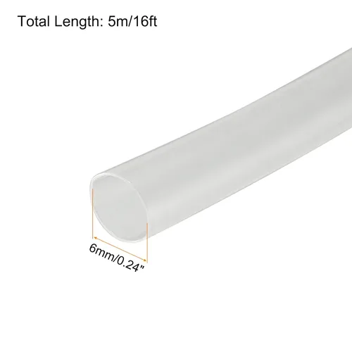 Miniatura 2 de Tubo termorretráctil 2:1, envoltura de tubo de manguito de cable, [para protección de aislamiento eléctrico] - 1/4 pulgadas de diámetro/16