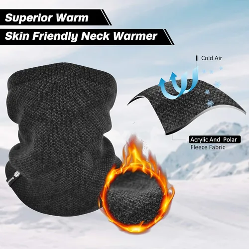 Miniatura 6 de Botack - Gorro de forro polar 3 en 1 para el cuello y el invierno