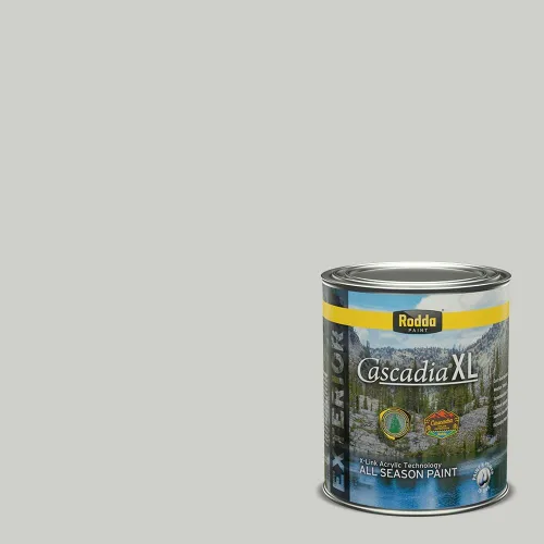 Miniatura 77 de Rodda Paint CASCADIA XL Pintura e imprimación satinada para exteriores en uno, cuarto de galón, azul playa norte