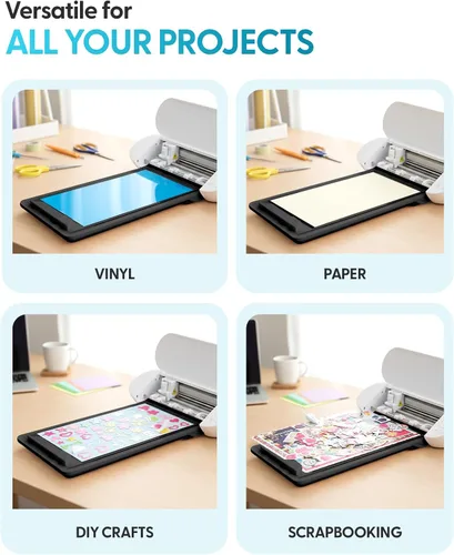 Miniatura 6 de Alfombrilla de corte electrostática Silhouette para usar con los modelos Cameo 5 y Cameo 5 Plus - 12 x 12 (negro mate)
