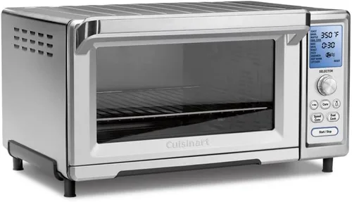 Miniatura 3 de Cuisinart Horno tostador de convección, acero inoxidable, TOB-260N1 y CB-30P1 de hierro fundido de una sola quemadora, acero inoxidable