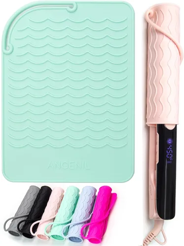 Miniatura 17 de ANGENIL Plancha Plana de Cerámica Pro Twist de 1 Pulgada, Alisador y Rizador de Cabello de Doble Voltaje 2 en 1, Multi-Estilizadores Plancha Plana