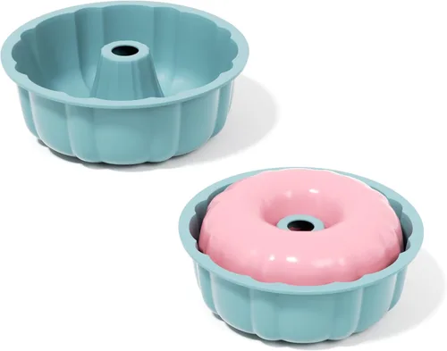 Miniatura 8 de SOV bandeja de silicona para pastel, moldes de silicona para pastel, utensilios de hornear antiadherentes de 25 cm para gelatina, moldes de silicona