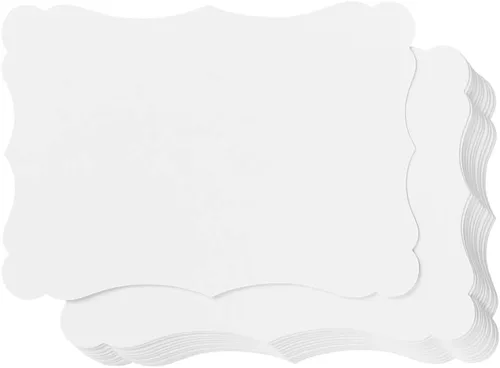 Paquete de 50 tarjetas kraft en blanco de cartulina de papel grueso marrón, tarjetas de felicitación para manualidades DIY, tarjetas de regalo,